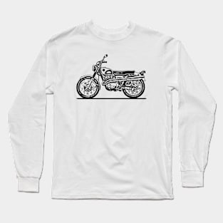 CL77 Bike Sketch Art Long Sleeve T-Shirt